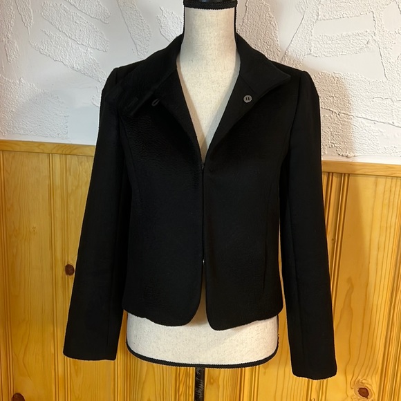 CHLOÉ Black Cashmere Short Jacket Sz-38 - Picture 2 of 11